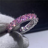 Elegant 925 Sterling Silver Diamond Wedding Ring for Women