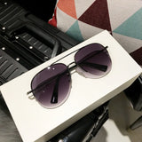 Classic Aviator Sunglasses – Metal Frame UV Protection Shades for Men