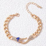 Pulsera de moda con dijes de animales dorados: elegante joyería de aleación de zinc para mujeres