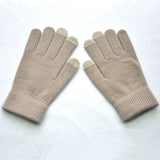 New Winter Thicken Warm Gloves For Men Women Students Knitted Three Finger Touch Screen Mittens Outdoor Cycling Skiing Gloves