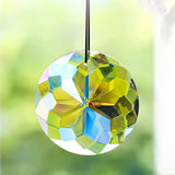 60mm Crystal Mandala Suncatcher – Faceted Glass Rainbow Prism for Home & Garden Décor
