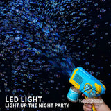 Astronaut Bubble Machine Gun for Kids – 360° Leak-Proof, LED Light, Automatic Bubble Blower