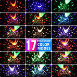 Rotating Star and Moon Night Light Projector for Kids’ Bedroom