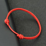 Adjustable Lucky Red Thread Best Friend Bracelet – Ethnic Nautical Rope Design