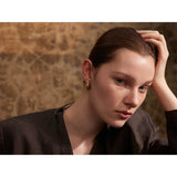 18K Gold-Plated U-Shape Hoop Earrings – Waterproof Stainless Steel Fashion Jewelry for Women