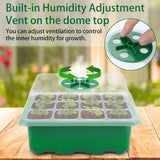 10-Pack Seed Starter Kit with Humidity Dome - 120 Cell Mini Greenhouse for Plants