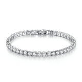 Elegant Beaded Cubic Zirconia Chain Bracelet for Women