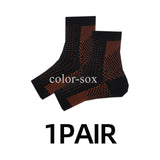 2 pares de calcetines de compresión para el tobillo: diseño de punta abierta para fascitis plantar y alivio del dolor