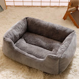 Cama de felpa para gatos: acogedora cesta con cojines para gatitos y mascotas pequeñas
