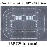City Road Base Plate for Building Blocks – Compatible with Lego, 25.5cm x 25.5cm, Construction Toy Accessories