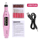 6-Color Portable Electric Nail Polishing Machine – Professional Nail Drill for Home & Salon Use