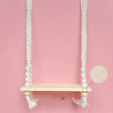 Newborn Wooden Swing Chair for Baby Photography Props