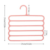 5-Tier Hair Claw Organizer – Space-Saving Plastic Storage Rack for Home & Office