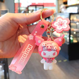 Sanrio Sakura Keychain - Hello Kitty & Kuromi PVC Keyring Collection