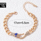 Pulsera de moda con dijes de animales dorados: elegante joyería de aleación de zinc para mujeres