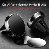 Soporte magnético para teléfono de coche: soporte para rejilla de ventilación, rotación de 360°, agarre magnético seguro