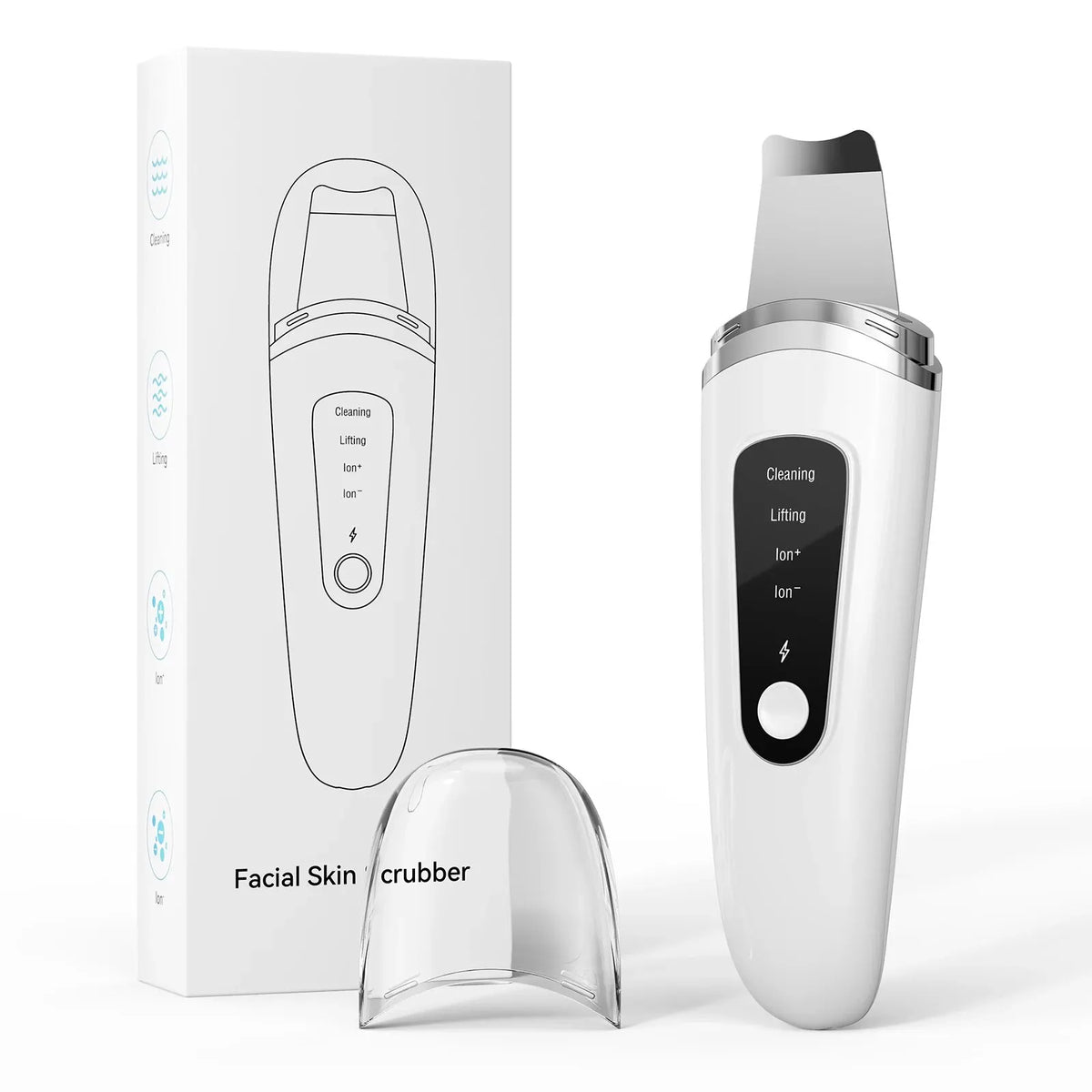 Ultrasonic Facial Skin Scrubber – Deep Pore Cleaner, Blackhead Remover & Anti-Acne Device