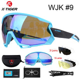 X-TIGER Cycling Sunglasses – Lightweight, UV Protection, Multi-Lens Sports Eyewear for Men & Women