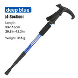 Adjustable Aluminum Trekking Pole with T-Handle for Hiking & Climbing