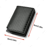 Slim RFID PU Leather Wallet – Trifold Business Card Holder for Men & Women