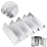 Foldable Aluminum Alloy Windshield for Outdoor Camping Stove – Portable Windproof Screen