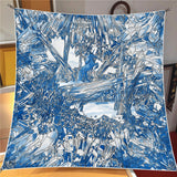 Women’s Printed Polyester Scarf – Fashion Square Wrap for All Seasons