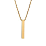 Personalized Engraved Name Necklace – Custom Stainless Steel Pendant for Men & Women