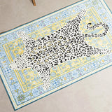 Alfombra de felpa suave y antideslizante: plegable, lavable y elegante para decorar el hogar