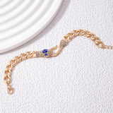 Pulsera de moda con dijes de animales dorados: elegante joyería de aleación de zinc para mujeres