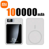 100000mAh Magnetic Wireless Power Bank – 22.5W Super Fast Charging for iPhone, Samsung & More