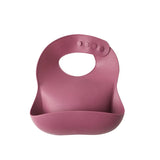Baberos de silicona impermeables para bebés con un bonito lazo: babero suave y ajustable para niños y niñas