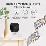 Cámara de seguridad inteligente 4K HD: visión nocturna a todo color, detección de movimiento y audio bidireccional