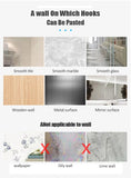 Adhesive Wall Hooks for Hanging - Multi-Use Storage Solution for Kitchen, Bathroom, and Home Organization