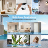 8MP WiFi Outdoor Security Camera with AI Human Tracking & Two-Way Audio