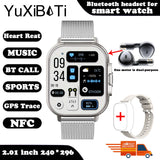 2024 Smartwatch with Bluetooth Calling, Heart Rate Monitor, and Built-In Earphones
