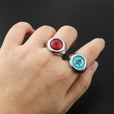 Akatsuki Itachi Cosplay Ring Set – Naruto Metal Jewelry for Men & Women