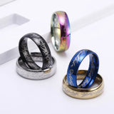 Classic Stainless Steel Wedding Band – Unisex 6mm Ball Pattern Engagement Ring