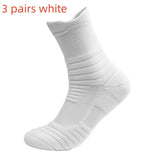 Men’s Thick Athletic Crew Socks – Breathable, Moisture-Wicking Sport Socks (3 Pairs)