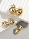Chunky Acrylic Waterdrop Hoop Earrings – Lightweight Statement Jewelry for Women