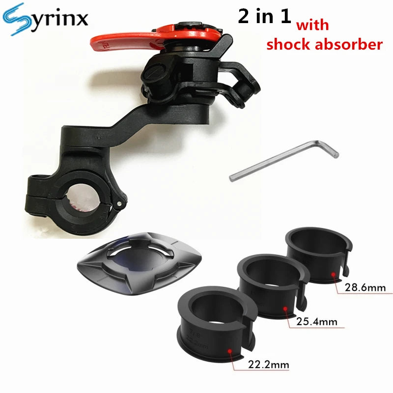 Universal Motorcycle and Bicycle Phone Holder – Shockproof, Anti-Shake, Adjustable Mount for Smartphones (4.7-7.2 inches)