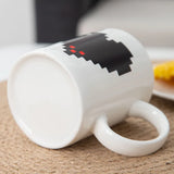 Ceramic Mug – Peach Heart Design, Perfect Valentine’s Gift