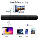 Powerful Bluetooth Soundbar with Subwoofer – Wireless TV Speaker, FM Radio, 3D Surround Sound