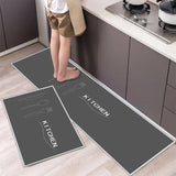 Alfombrilla suave y lavable: alfombra larga antideslizante para cocina, dormitorio, pasillo y baño