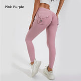 High-Waist Women's Yoga Leggings – Stretchy Pocket Workout Pants for Fitness & Sports