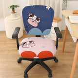 Stretchable Chair Covers 2-Pack – Spandex, Universal Fit for Office & Dining Chairs