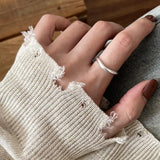 925 Sterling Silver Irregular Geometric Ring – Minimalist Jewelry for Women
