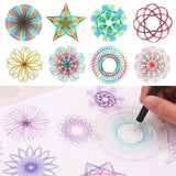 Spirograph Scratch Art Kit for Kids – Creative Rainbow Drawing Toy Set