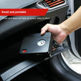 Portable 12V Car Air Compressor with LED Light and Tire Pressure Gauge