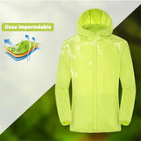 Waterproof Camping Rain Jacket for Men & Women – Quick-Dry Sun Protection Windbreaker for Fishing & Hunting