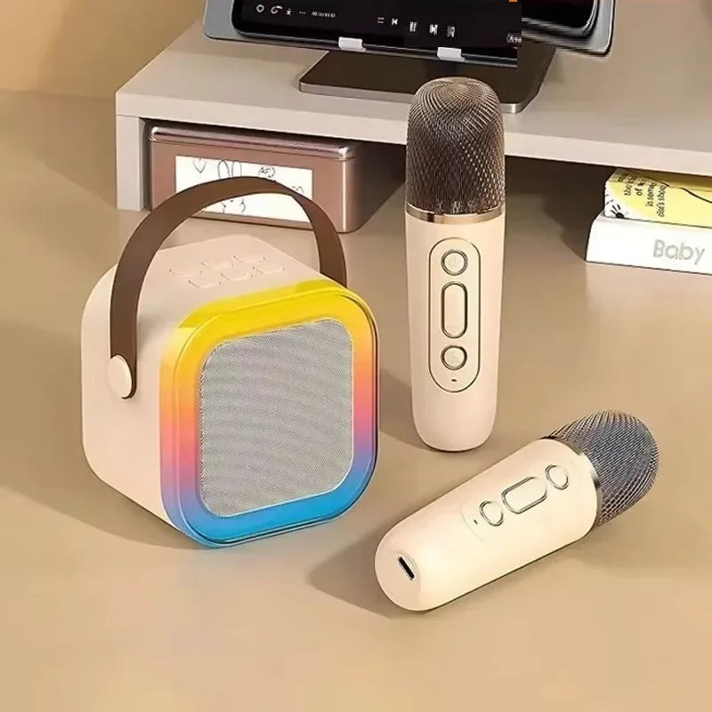 Micrófono inalámbrico profesional con altavoz Bluetooth, micrófono con reducción de ruido para juegos, karaoke, transmisión en vivo y más 